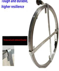 Heavy-Duty Sewer Drain Snake For Clogged Pipes And Main Lines Rock-Solid Flat Steel Cleaning Rod with thickened bracket design.