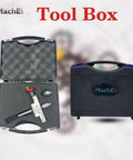 MT2 Tailstock Compatible Precision Taper Turning Attachment in open and closed carrying case