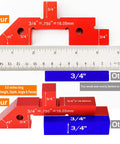 Setup Blocks Height Gauge 14 Piece Aluminum Alloy Precision Bars for Woodworking and Router and Saw Alignment Tools comparison