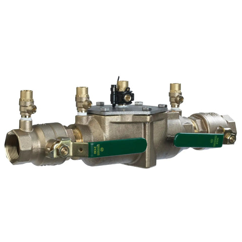 Top Tier Bronze Double Check Valve Assembly Backflow Preventer, heavy duty 1½ inch valve with quarter turn shut off.