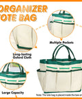 Organizer tote bag from 9 Piece Beekeeping Tools Kit with Oxford cloth, multiple pockets, and large capacity for beekeepers.
