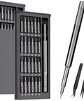 Dope 27 In 1 Magnetic Mini Screwdriver Set with S2 steel bits, tweezers, aluminum handle, for laptops, phones, electronics repair.
