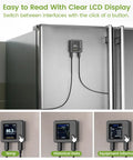 WiFi Fridge Thermometer With Freezer Alarm, Digital Temp Sensor on fridge;  LCD display with temp, historical data, and equipment info