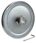 AB700-1 Beefy Single Groove V Belt Pulley 7 Inch OD 1 Inch Bore Motor Pulley in zinc-plated carbon steel with hex key