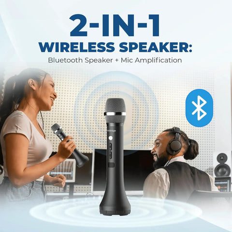 All-in-One Wireless Voice Amplifier With Built-In Microphone For Teaching, Speaking, And Karaoke, 15W Output