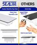 Comparison of Seal360 and other magnetic vent covers, custom sized vs cut to size, highlighting clean lines and ease of use.