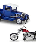 1929 Ford Model A Hot Rod Pickup With California Street Chopper 1:25 Scale Kit, Dual Build Set model display