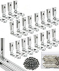 Plug And Play Rigs Start Here With This Dang Good 2020 2040 Aluminum Extrusion Hardware Bracket Kit with square corner L brackets.