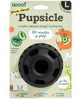 Power Chewer Pupsicle Dog Treat Toy For Strong Chewers Ultra Durable Rubber Chew Ball For Medium Dogs 25 To 75 Lbs Easy To Clean Long Lasting Fun That Keeps Pups Busy, black chew toy package