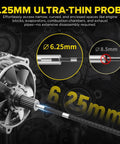 Articulating Video Borescope Endoscope With 210 Degree Bidirectional Camera Head 6.25mm Ultra Thin Probe detail