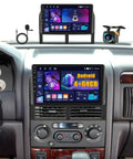 Android 15 Car Stereo for Jeep Grand Cherokee 1999 2004 Dope 9 Inch Touch Screen Car Radio Dash Kit with CarPlay installed