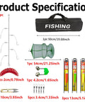 Fly Rod And Reel Combo For Travel And All Terrain Fishing With Telescopic Rod Easy Carry Case And Multipurpose Kit Accessories Display