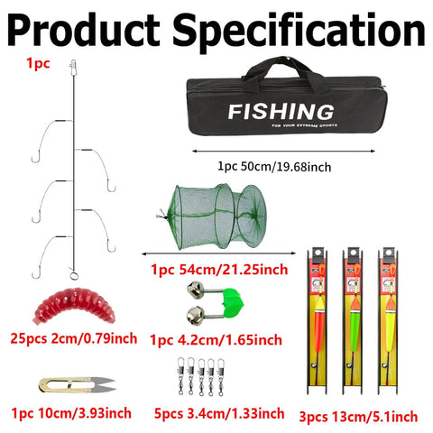 Fly Rod And Reel Combo For Travel And All Terrain Fishing With Telescopic Rod Easy Carry Case And Multipurpose Kit Accessories Display