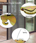 4 Pack Sliding Screen Door Spring Tension Rollers Replacements For Arcadia KD Series And KDEX20 Doors with steel wheels