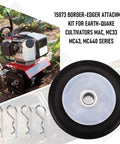 Border Edger Attachment Kit For Earthquake Cultivators MAC MC33 MC43 MC440 Series Replaces 15073 shown with clips and wheel
