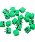 20 Pack 5mm 2 Pin Screw Terminal Block Connectors For PCB Mounting And Cable Wiring 300V 10A Rated Durable ABS Housing Easy Hookup For Electronics Projects And Pro Builds