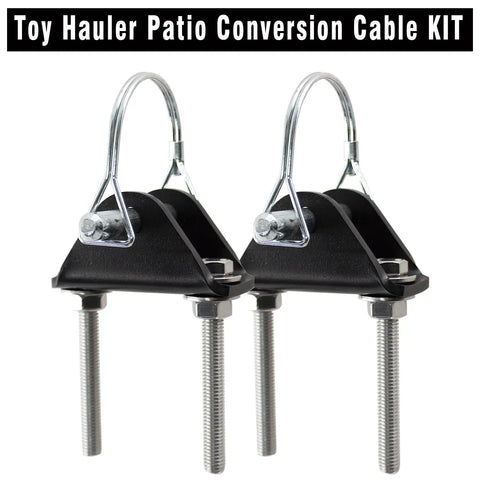 Multi Purpose Lift Support Bracket Trailer Stabilizer Kit With Four Lower Brackets Screws Bolts And Two Snap Pins Built For Heavy Duty Outdoor Use And Long Lasting Durability On Toy Hauler Patio Setups