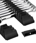 Modular Wrench Pro Organizer With Magnetic Base For 40 Tools Patent Pending Made In The USA Fits 6mm-38mm Wrenches in black