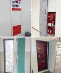 Dead Nuts Secure 32X87 Inch Drywall Access Panel With Aluminum Frame And Touch Lock, showcasing installation details and access features.