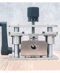 Heavy Duty Stainless Steel Wire Stripper Machine For Electric Drill Peeling Tool with adjustable knob and sturdy base.