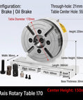 Beat Down Tough 170mm Lathe Disc Brake Tailstock Featuring Slick Pneumatic Hydraulic Precision Clamping Telescopic Assembly for CNC machining.