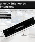 Sheet Metal Bender 12 Inch Folding Tool For HVAC Roofing And Siding Projects Pro Grade For Metal Fabrication And Sheet Metal Brake Tasks Durable Hand Tool With Three Eighths Inch And One Inch Fold Depths, showing dimensions and brand.