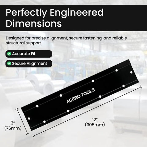 Sheet Metal Bender 12 Inch Folding Tool For HVAC Roofing And Siding Projects Pro Grade For Metal Fabrication And Sheet Metal Brake Tasks Durable Hand Tool With Three Eighths Inch And One Inch Fold Depths, showing dimensions and brand.