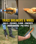 Advanced Underground Circuit Breaker Finder And Wire Tracer Kit used indoors and outside on walls and ground