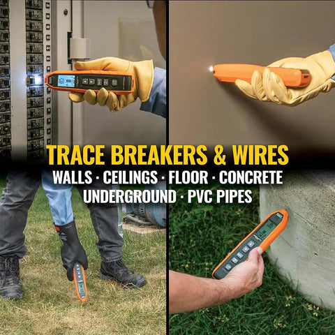 Advanced Underground Circuit Breaker Finder And Wire Tracer Kit used indoors and outside on walls and ground