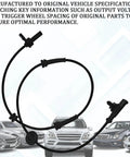 Wheel Speed Sensor For Heyue Models Premium Replacement For ABS Braking System, Rear Left Wheel Sensor, Auto Safety Upgrade