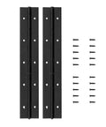 Pair Of 304 Stainless Steel Piano Continuous Hinges For Heavy Duty Cabinet Doors And Pantry Shelves Built Like A Tank With Smooth Swing Mechanism Yellow Coated Finish Gets The Job Done Every Time, showing two 304 stainless steel hinges and mounting screws.