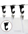 20 Pcs Metal Drop Ceiling Hooks Set For Hanging And Decor, Heavy Duty T Bar Track Grid Clips, Zinc Alloy Black Matte Finish
