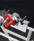 Heavy Duty 1800 Watt Electric Tile Bevel Cutter With 43 Degree Chamfering And Water Cooled Setup, red and silver design.