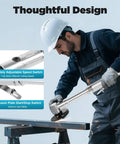 Badass 1/4 Inch Air Pneumatic Angle Die Grinder in use, adjustable speed switch, aluminum alloy design for rust removal.