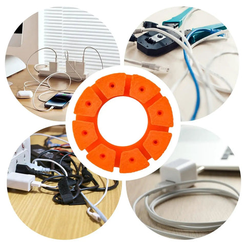 Slick Multi Layer Cable Management Box Keeps Your Entire Workspace And Kitchen Counter Totally Tangle Free Durable Wire Cover with cords organizer round.