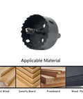 Front view of 70mm Rannb bimetal hole saw with triangle shank and arbor