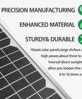 Sun Powered 10 Watt Solar Panel Kit For Automatic Gate Openers Portable 12V Battery Charger features and benefits.