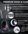 Semi Truck Air Lines Kit 12 Ft 3 In One Workhorse ABS Power Line Air Hoses With Glad Hands Handles Holder, details on premium materials