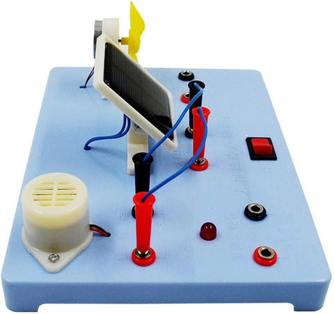 Solar Cell Demonstration Kit With PV Materials For Renewable Energy Learning Hands On Solar Power Experiments And Easy Setup Science Education Tool For Classrooms, blue base