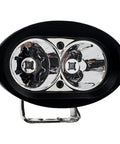 Front view of 8W LED E-Bike Headlight With 2-Pin Julet Plug, Plug-And-Play, Ultra Bright Daylight-Style Visibility for 12V-60V Systems