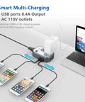 Travel Voltage Converter 220V To 110V With 4 USB Ports And Worldwide Plug Kit For Hair Straighteners And Curling Irons