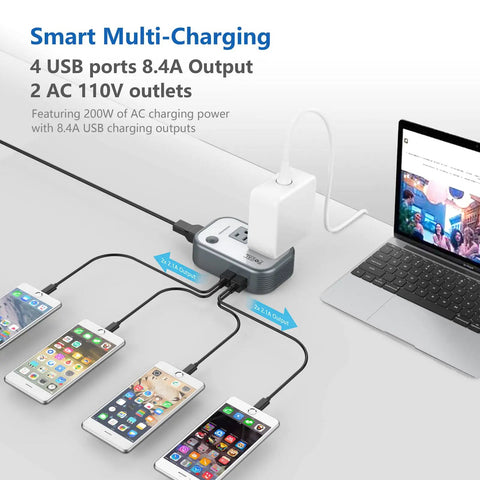 Travel Voltage Converter 220V To 110V With 4 USB Ports And Worldwide Plug Kit For Hair Straighteners And Curling Irons