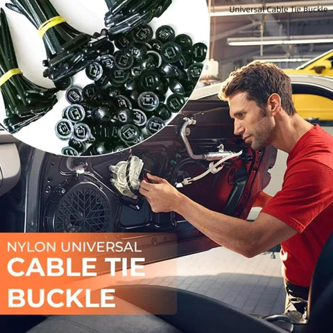 Auto technician using Self Locking Car Bumper Clip With Durable Nylon Buckle For Quick Fixes Universal Fit No Tools Needed Pin Lock Design.