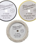 7 Inch Polishing And Finishing Pad Kit For Dual Action Polisher Easy Centering Hole For Quick Pad Alignment Includes 49-36-2783 2784 2785