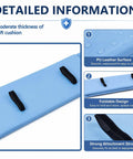 Set Of Two Large Bed Rail Padding Covers Measuring 72 By 15 By 1 Inches With Thick PU Leather Non Slip Bumper Pad