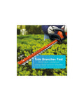 Person using 40V Max Cordless Hedge Trimmer With 24-Inch Dual-Action Blades Battery And Charger Included Low Vibration