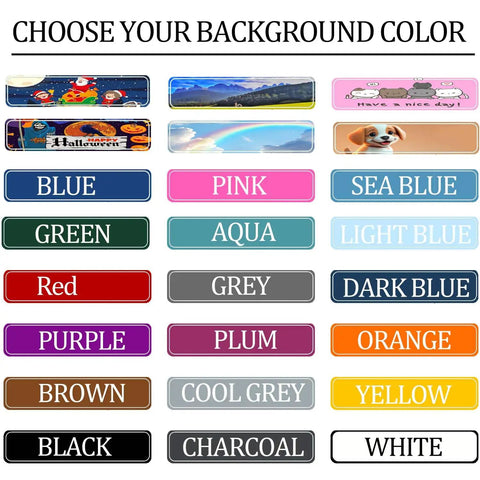 Color options for custom 3x12 inch metal sign personalize with your text or photo for office home bar decor steel sign