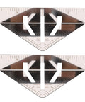 Stainless Steel 5 Inch Miter Square Ruler With Extended Flange For Precise Angle Marking On Round Pipes And Flat Surfaces Built Tough