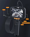 Workhorse Handheld Borescope Endoscope With 8mm Lens For Industrial Pipe Inspection And Engine Cylinder Diagnostics, close-up view