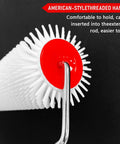 9 Inch Screed Spiked Roller For Epoxy Floors Pro Grade Latex Self Leveling Tool With Threaded Handle And Frame, close-up of roller